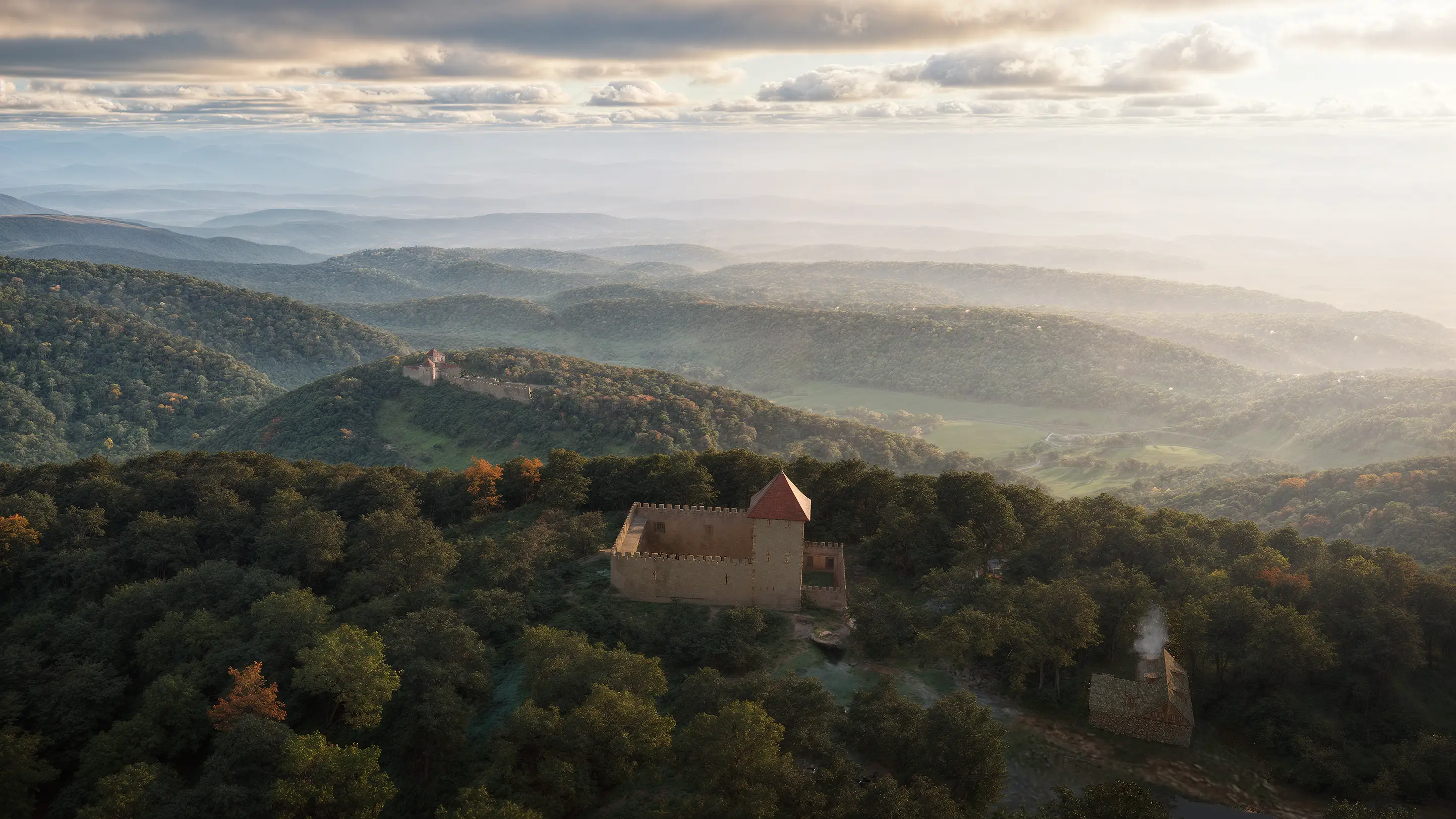 vue du château des Allymes