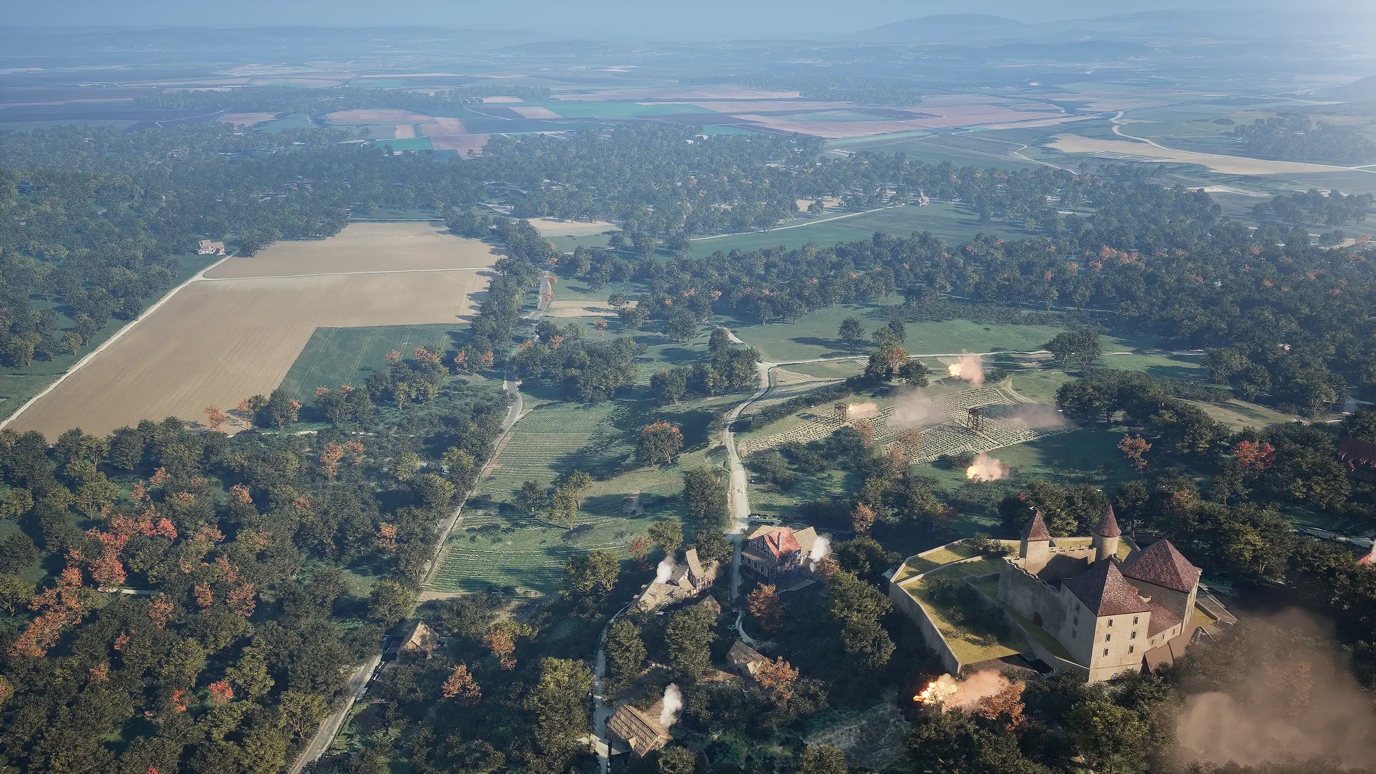 vue aérienne de la Bresse