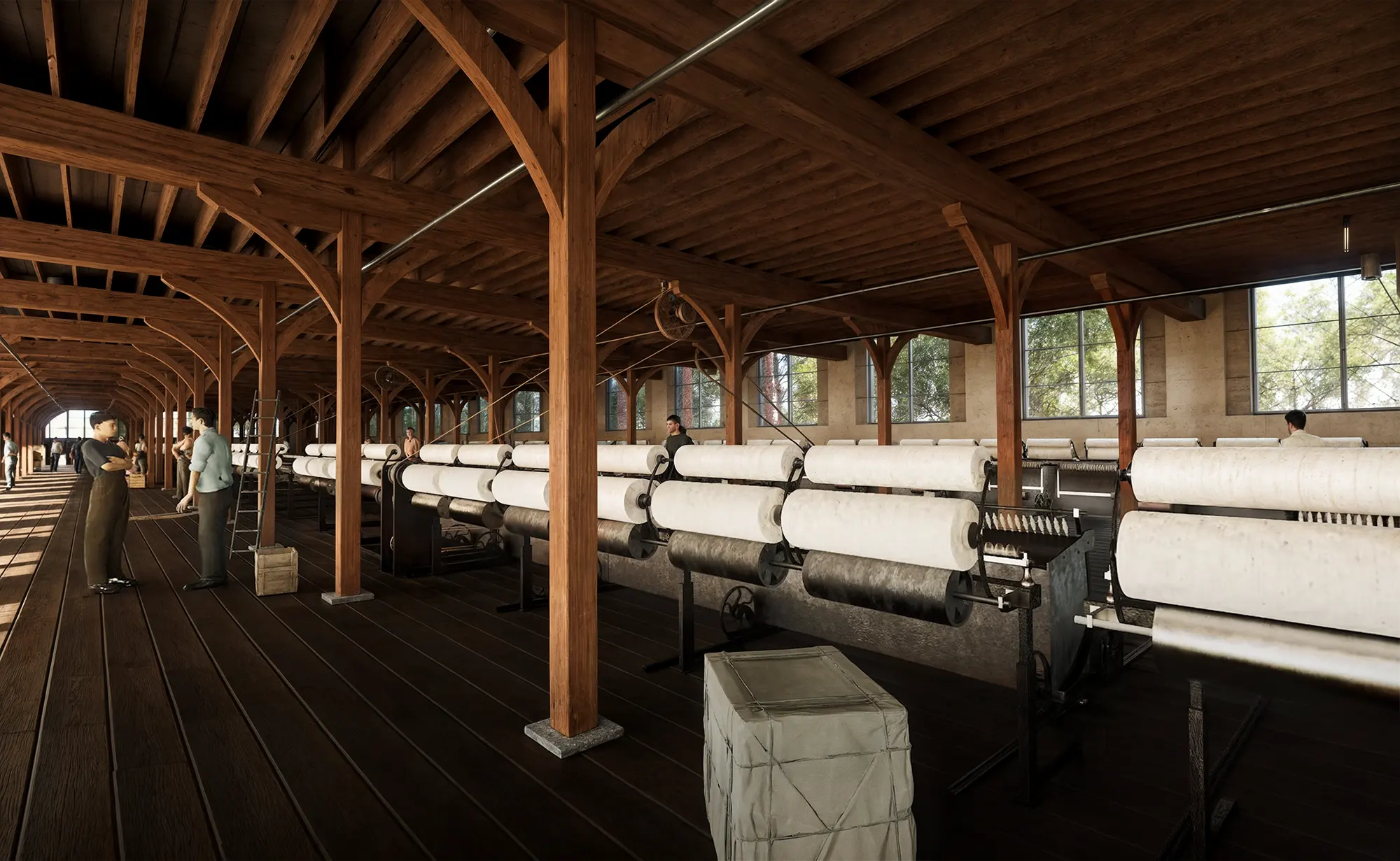 vue 3D extérieure de la filature levavasseur